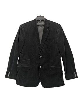Express Corduroy Black Tailored Sport Coat Blazer Smart Casual Office Work 44R